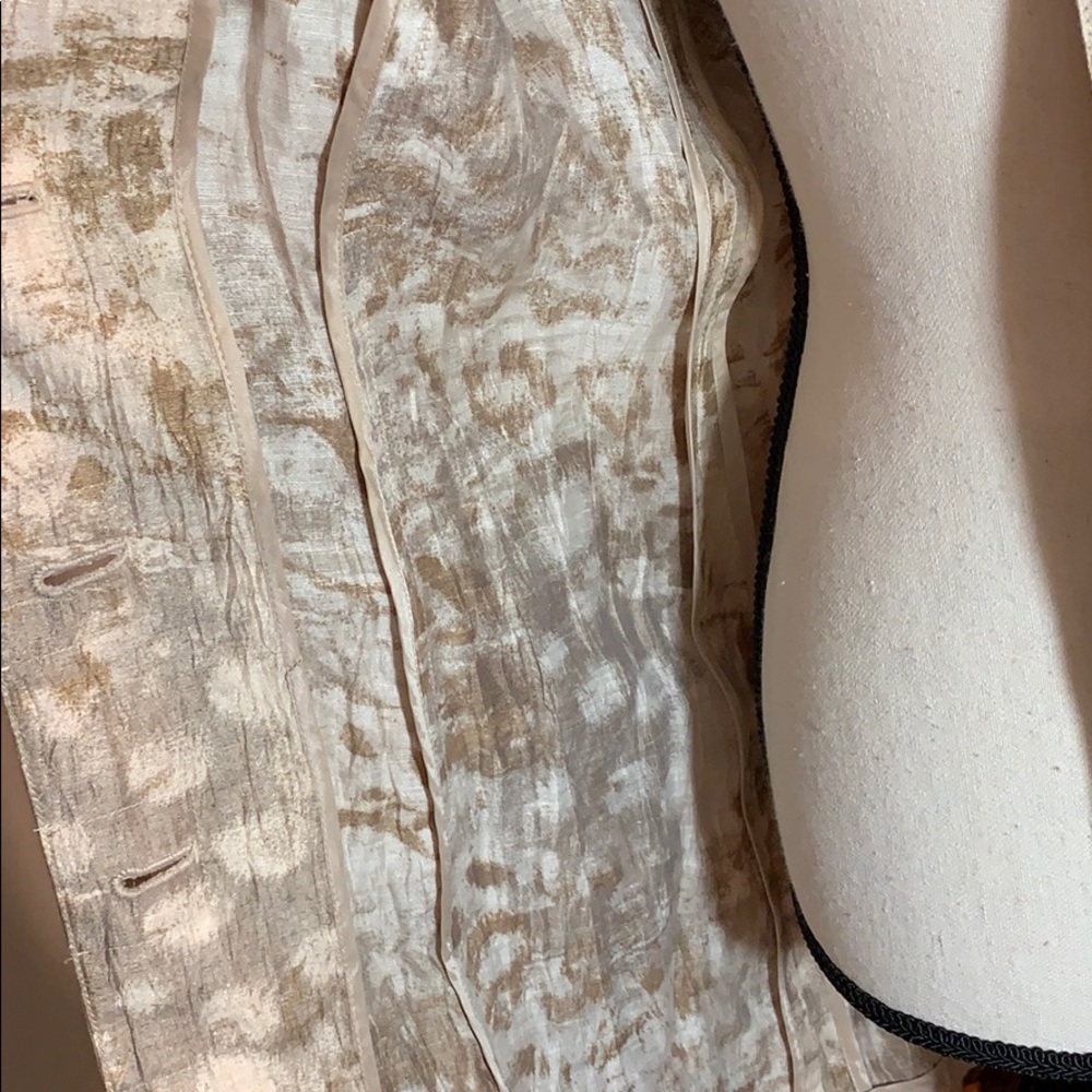 3/$20 Leopard print Simon chang shirt jacket - Picture 4 of 8